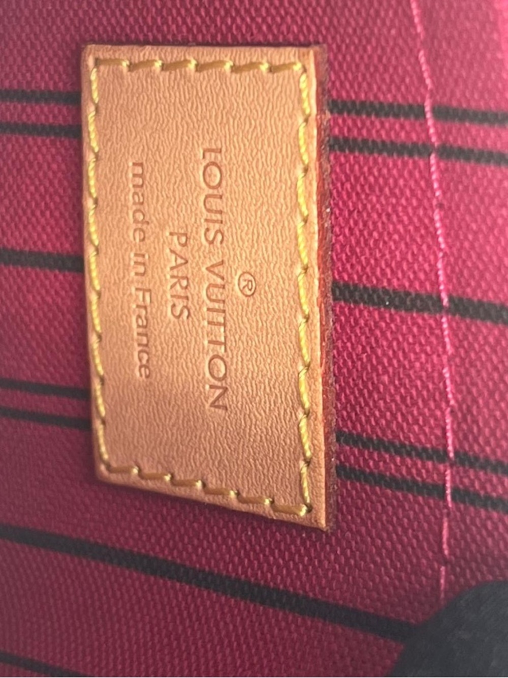 Louis Vuitton Monogram Wristlet Clutch in Brown with Pink Accent - Picture 7 of 16